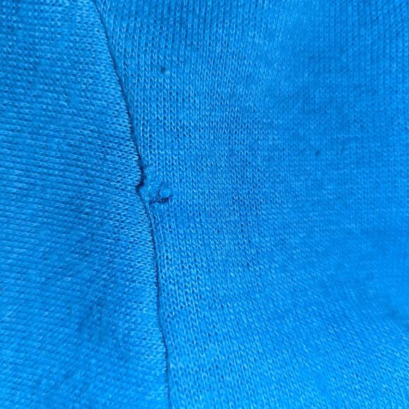 Vintage Toddler Blue Striped Jogger Outfit Acrylic 3T Sweat Jacket and Pants - Picture 7 of 12